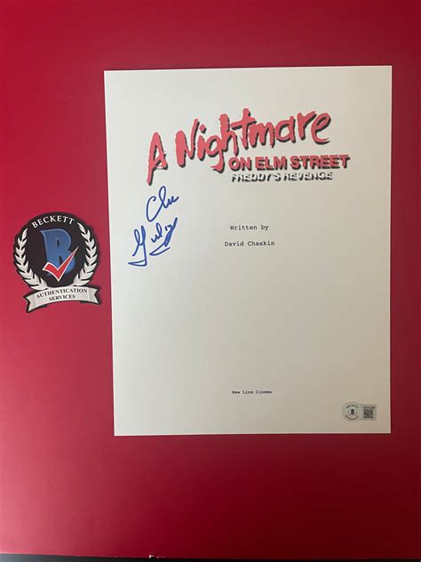 Clu Gulager signed Nightmare on Elm Street 2 script - Beckett COA – CPA ...