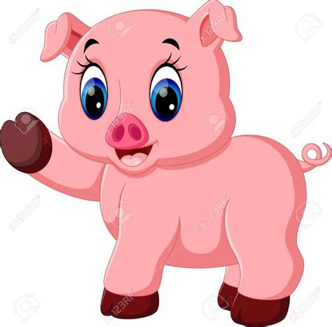 Illustration Of Cute Baby Pig Cartoon Royalty Free Cliparts, Vectors, And Stock Illustration ...