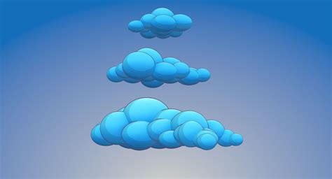 Cartoon Clouds 3D Model $59 - .fbx .obj .max - Free3D