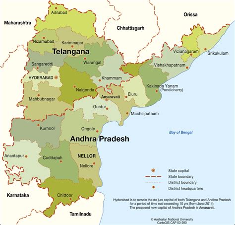 Andhra Pradesh Tourist Map