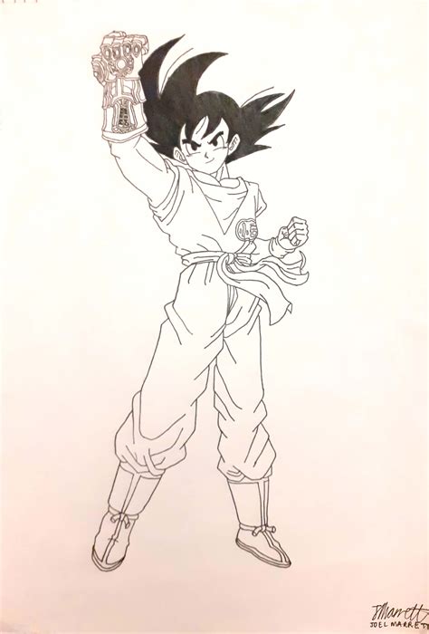 Goku Normal Drawing