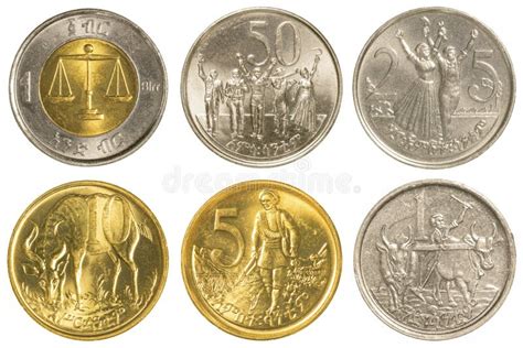 1 ethiopian birr coin stock image. Image of icon, money - 76044377