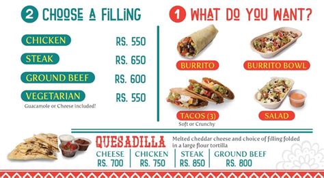 Adobo Mexican Grill Menu - Restaurant Menu