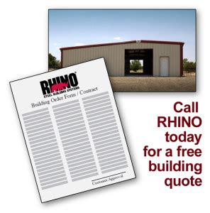 How to Get a Metal Building Quote | Rhino Steel Building Systems