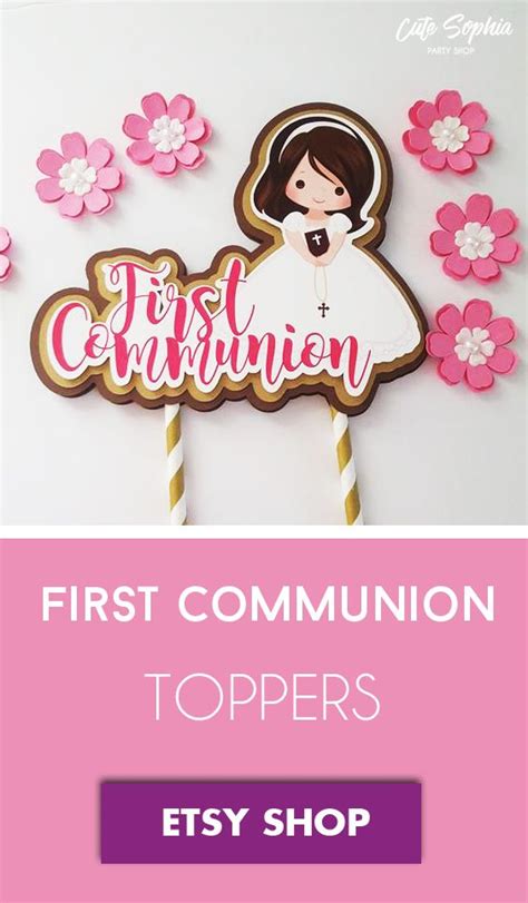 Girl First Holy Communion centerpiece sticks, Christening party ...
