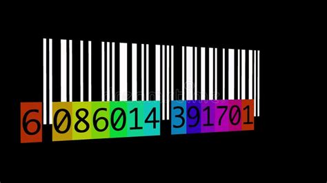 Tracking Bar Code Identification Sticker Label Barcodes Number Motion Graphic Stock Video ...