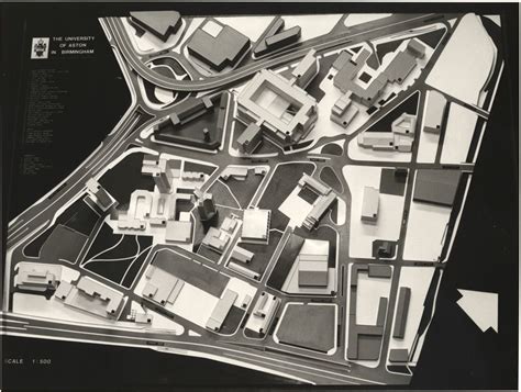 Model map of Aston University campus, undated.