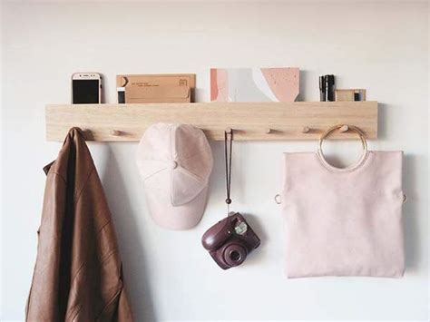 Handmade Wall Mounted Coat Rack with Mail Holder | Gadgetsin