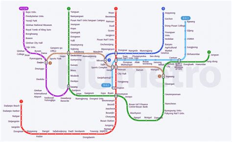 Busan Metro Route Map – KOREA RAILWAY