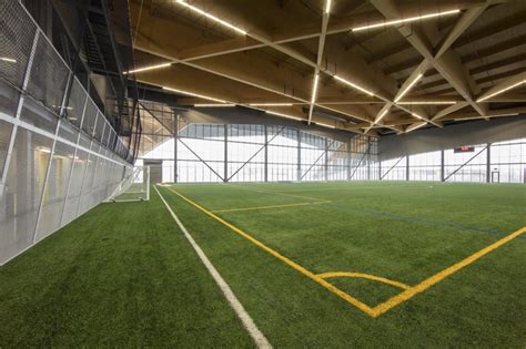 Banker Wire Mesh Outfits State-of-the-Art Indoor Soccer Stadium