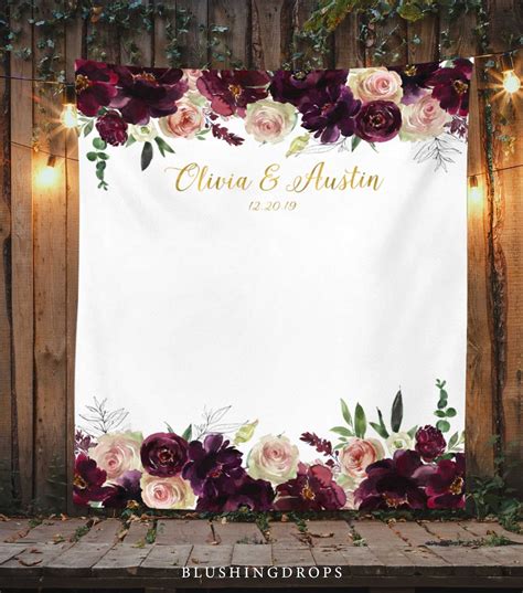 Wedding Photo Backdrop Boho Wedding Decor Photo Booth | Etsy