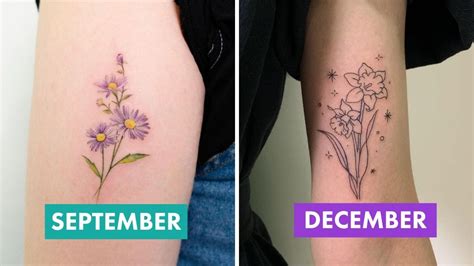 Birth Month Flower Tattoos Designs | Best Flower Site