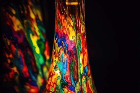 Premium AI Image | Kaleidoscope of colors in a lava lamp stylized