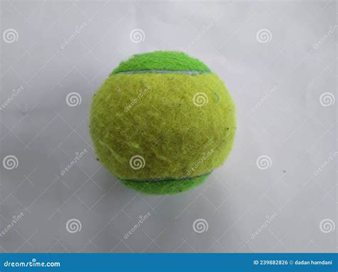 Photo of a Tennis Ball on a White Background Stock Photo - Image of ...