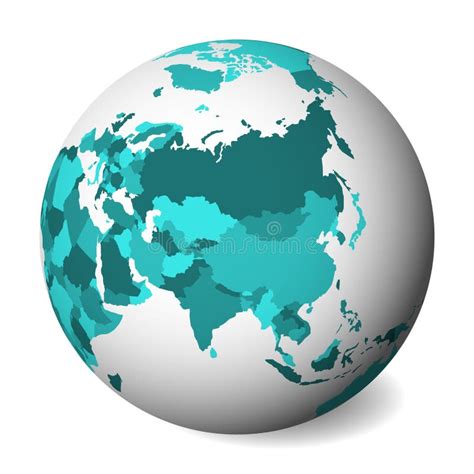 Blank Political Map Of Africa 3d Earth Globe With Tur - vrogue.co