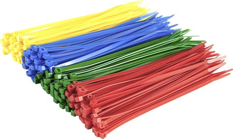 Amazon.com: GTSE 8 Inch Colored Zip Ties, 200 Pack, 50lb Strength, UV Resistant Strong Nylon ...