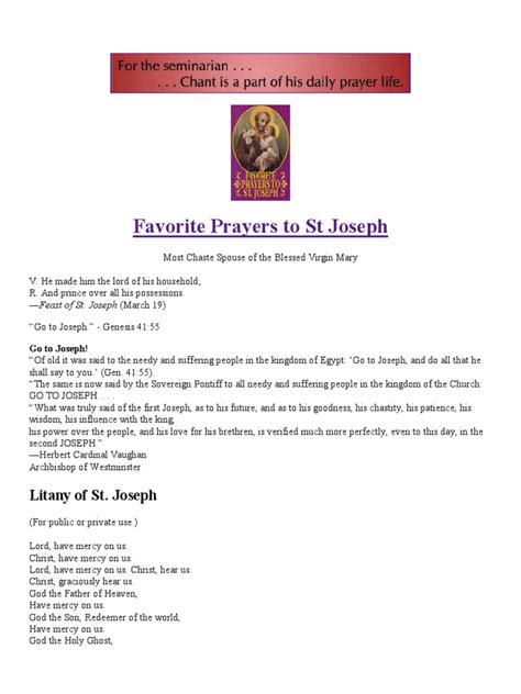 St Joseph Novena Prayers | Saint Joseph | Mary, Mother Of Jesus