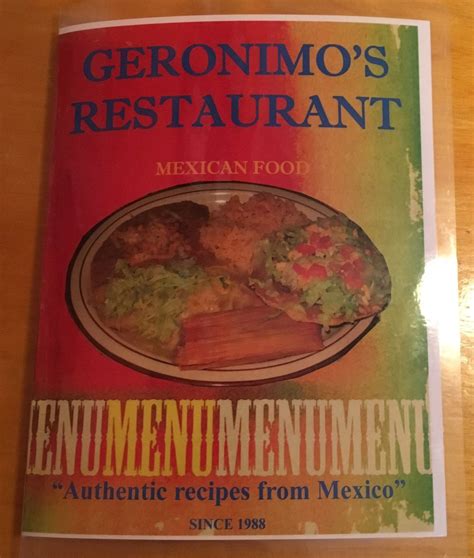 Geronimo`s Restaurant Menu, Reviews and Photos - 28627 E Los Angeles ...