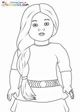 American Girl Doll Coloring Pages sketch template