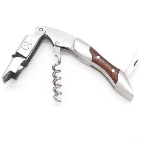 Portable Stainless Steel Corkscrew and Foil Cutter