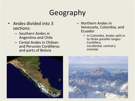 The Andes Mountain Range