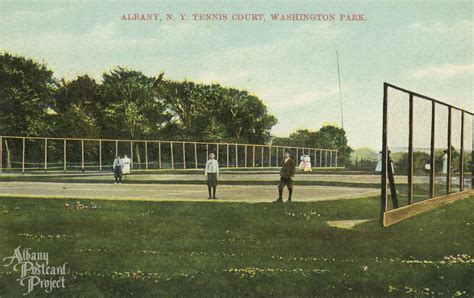 Tennis Court, Washington Park | Albany Postcard Project