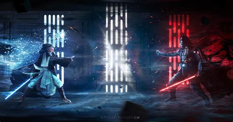 Darth Vader vs Obi Wan Kenobi Repro Fight Poster Articoli da collezione VE2166542