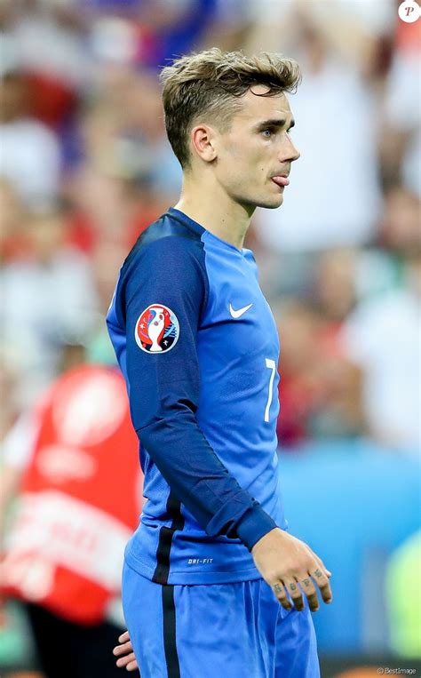 Antoine Griezmann lors du match de la finale de l'Euro 2016 Portugal-France au Stade de France à ...