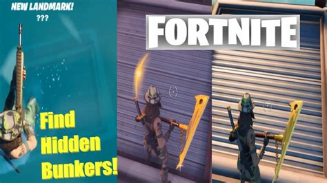 Fortnite Find a Hidden Bunker ??? Secret Bunker Landmark Locations, Where to find all 3!! Epic ...