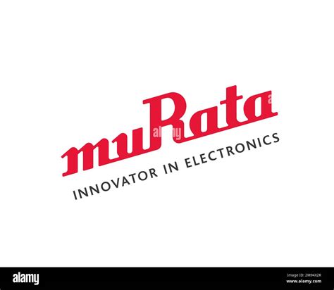 Murata Manufacturing, Rotated Logo, White Background Stock Photo - Alamy