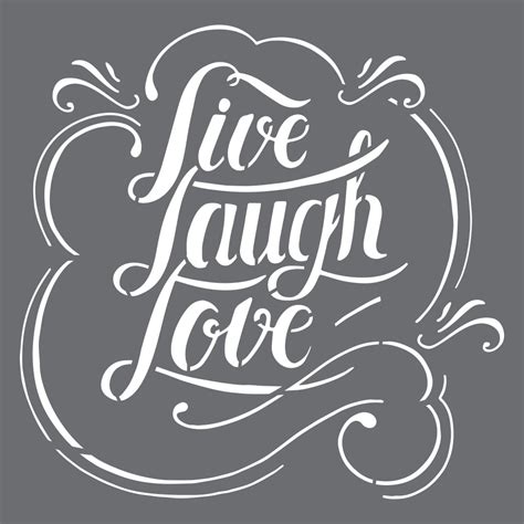 Live Laugh Love Stencils