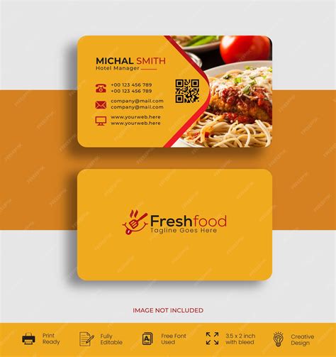 Restaurant Business Card Template