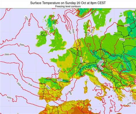 Belgium Surface Temperature on Thursday 30 Sep at 8am CEST