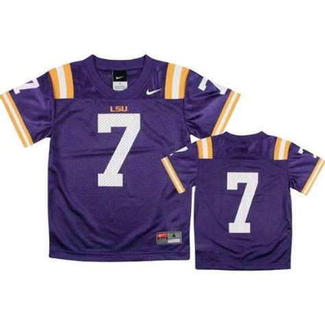 LSU Louisiana State Tigers #7 Nike Purple Youth Replica Jersey (M (12/ ...