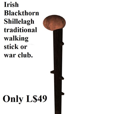 Second Life Marketplace - Shillelagh Irish War Club Fighting Stick