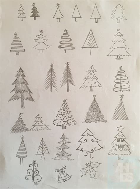 ArchGuide: 25 different ways to sketch a Christmas tree