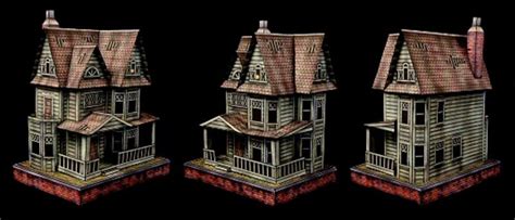 PAPERMAU: Halloween Special - The Bleak State Haunted House Paper Modelby Ravensblight