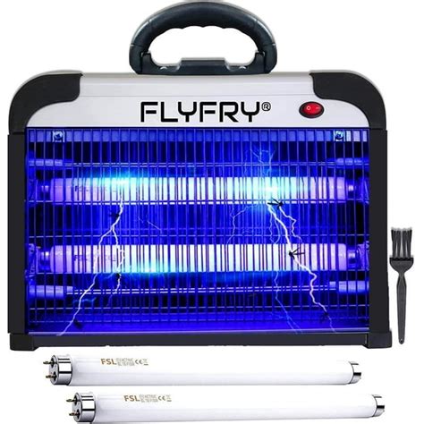 FLYFRY Silver 20w Indoor Bug Zapper Insect Killer Mosquito Electric ...