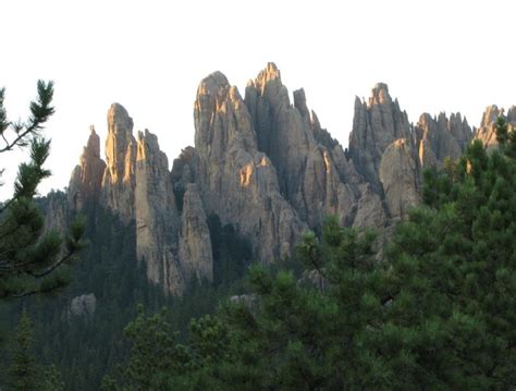 Sky Piercing Granite Spires on Needles Mountain in South Dakota