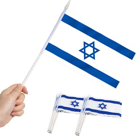 Israel Stick Flag 5x8 Inch - Anley Flags