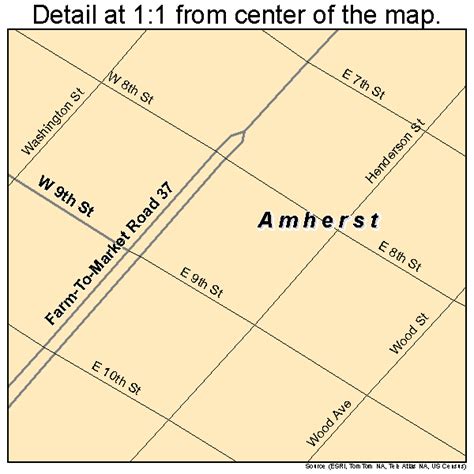 Amherst Texas Street Map 4803084