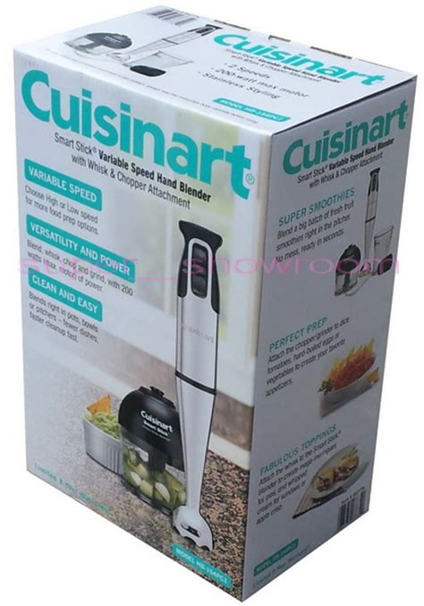 New Cuisinart Smart Stick Variable Speed Hand Blender Whisk & Chopper Attachment | eBay