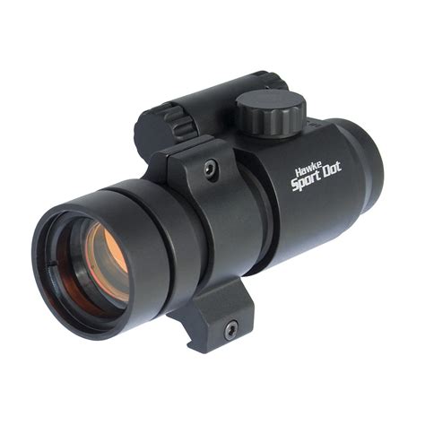 Hawke HK3190 1x30 Sport Red Dot Laser Scope with 9-11mm and weaver rail mounts