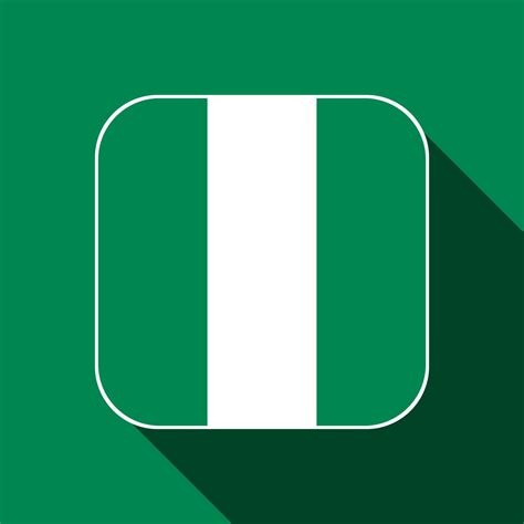 Nigeria flag, official colors. Vector illustration. 11637666 Vector Art ...