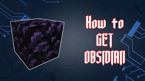 How to Make OBSIDIAN in Minecraft! 1.17 Guide - YouTube