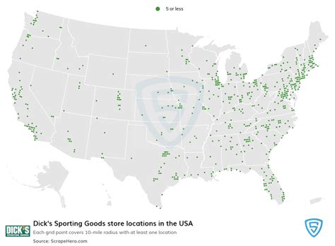 Number of Dick's Sporting Goods locations in the USA in 2024 | ScrapeHero