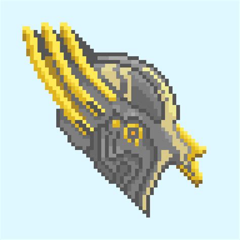 Warframe - Volt Prime's Helmet : r/PixelArt