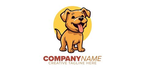 Premium Vector | Playful pup logo design vector mascot illustration for ...