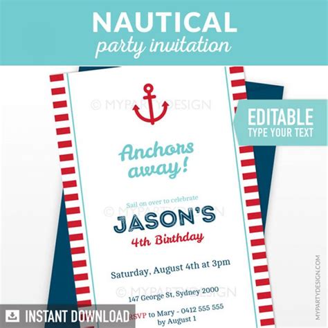 Nautical Party Printables - My Party Design