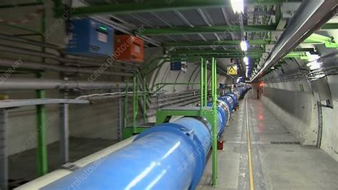 LHC tunnel, CERN - Stock Video Clip - K001/6046 - Science Photo Library